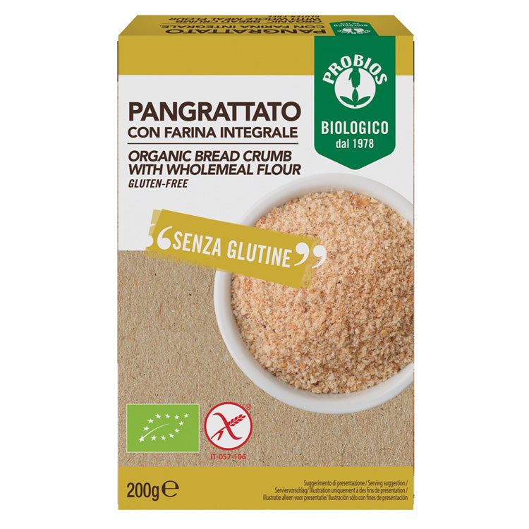 Probios Paniermehl mit Reisvollkornmehl Panade glutenfrei weizenfrei