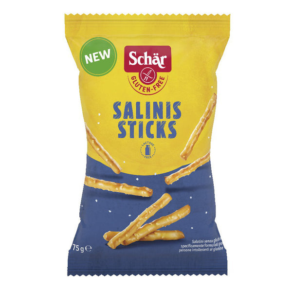 Schär Salinis Sticks glutenfrei weizenfrei Snack Salzgebäck vegan ... Schär Salinis Sticks glutenfrei weizenfrei Snack Salzgebäck vegan ...