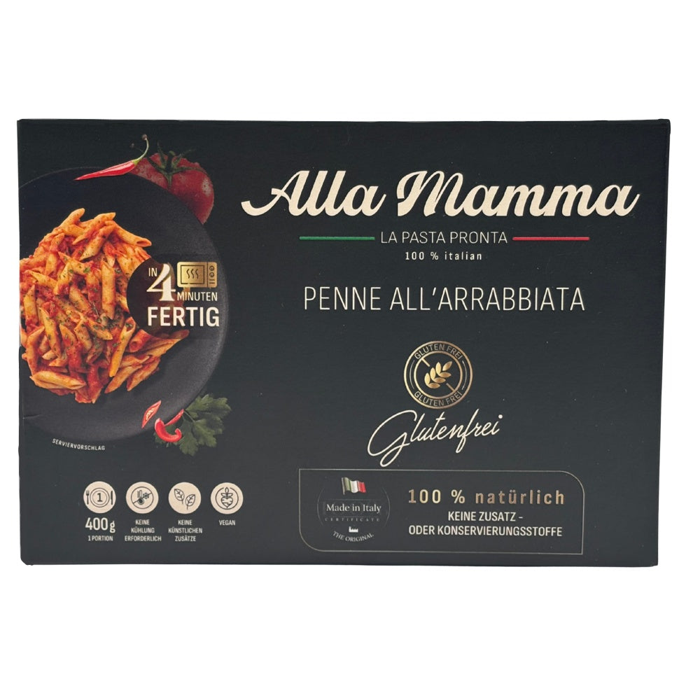 Alla Mamma Penne all Arrabbiata glutenfrei Fertiggericht 