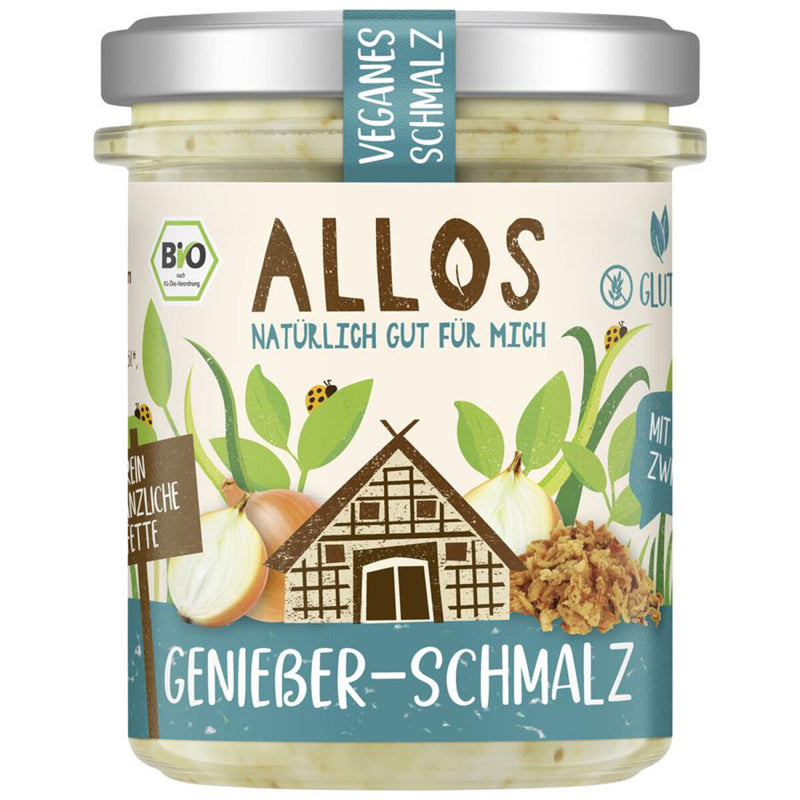 Allos Genießer Schmalz Aufstrich glutenfrei weizenfrei bio vegan