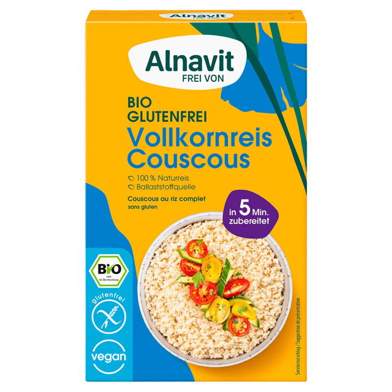 Alnavit Vollkornreis Couscous BIO glutenfrei weizenfrei vegan 