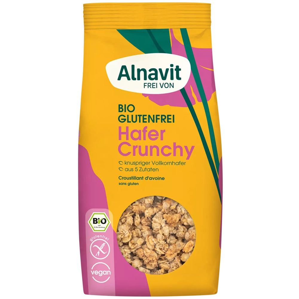 Alnavit Hafer Crunchy BIO glutenfrei knuspriger Vollkornhafer vegan