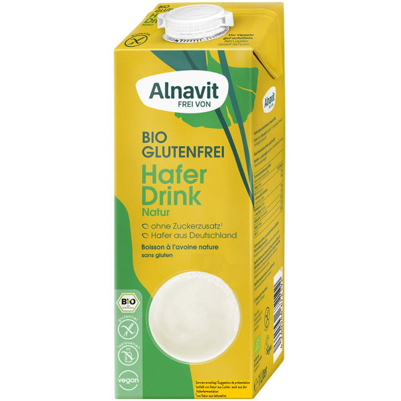 Alnavit Hafer Drink Natur glutenfrei weizenfrei bio vegan laktosefrei