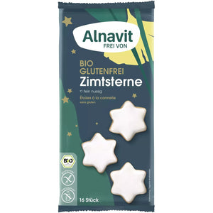 Alnavit Zimtsterne mit Marzipan glutenfrei laktosefrei Weihnachten