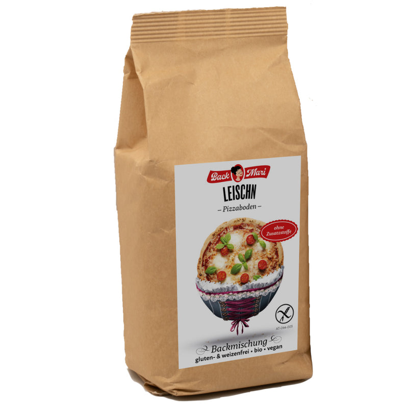 Backmari Leischn Pizzaboden Backmix glutenfrei weizenfrei bio vegan