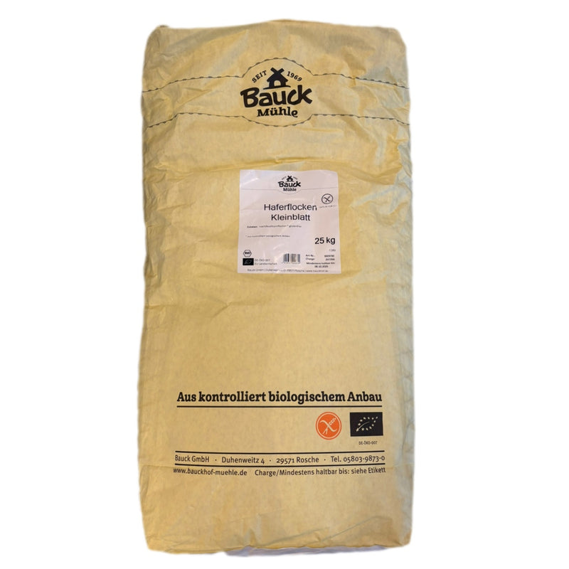 Bauckhof Haferflocken Kleinblatt glutenfrei 25kg Großpackung