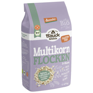 Bauck Mühle Bauckhof Multikorn Flocken 5-Korn glutenfrei Frühstück Müsli
