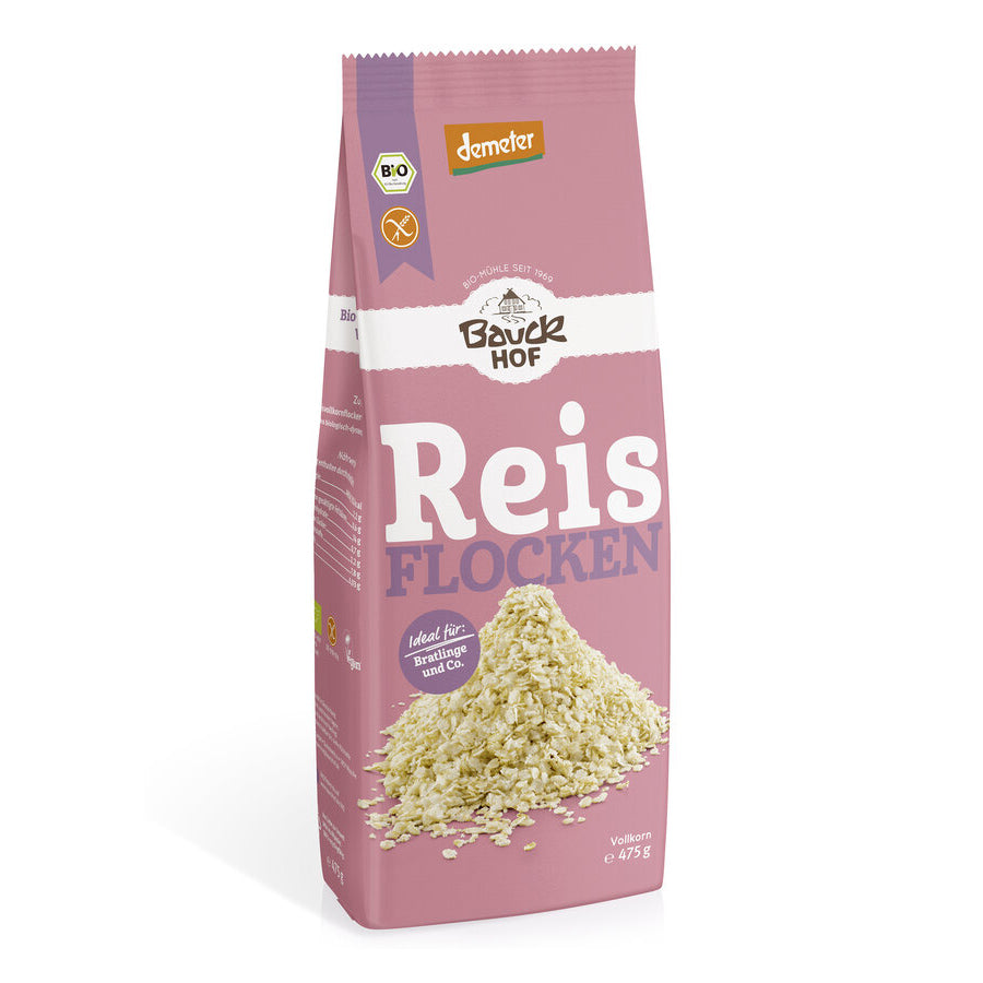 Bauck Mühle Bauckhof Reisflocken glutenfrei weizenfrei bio demeter Frühstück