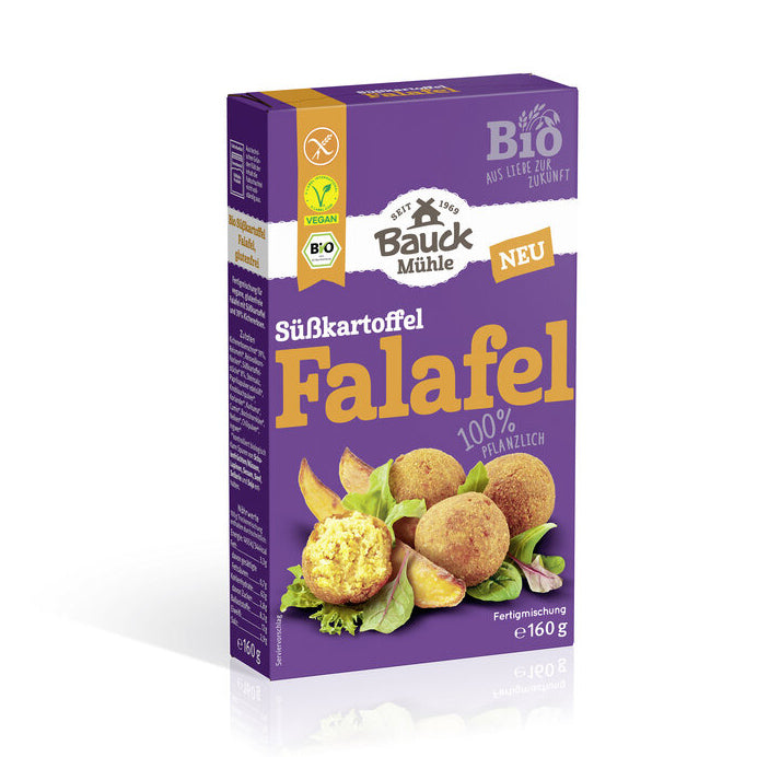 Bauckhof Fertigmischung Süßkartoffel Falafel glutenfrei bio vegan