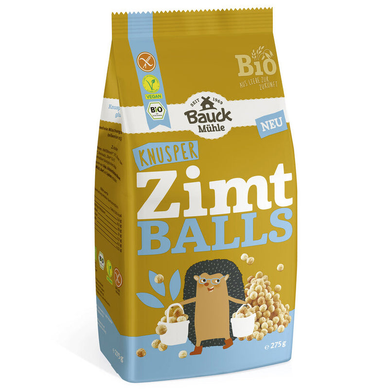 Bauckhof Knusper Zimt Balls glutenfrei weizenfrei bio vegan Frühstück