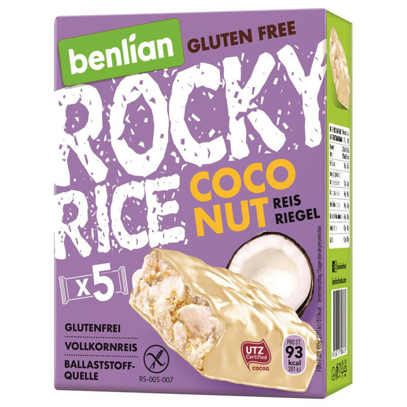 Benlian Rocky Rice Coconut Reisriegel glutenfrei weizenfrei Zöliakie