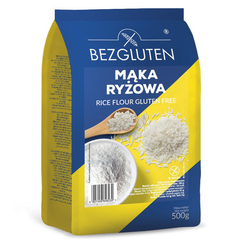 Bezgluten Reismehl glutenfrei Mehl pur backen weizenfrei laktosefrei