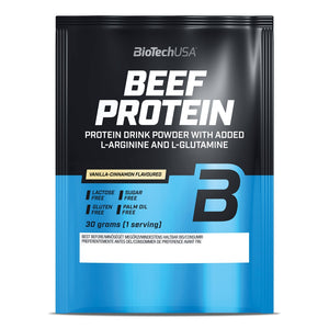 BioTechUSA Beef Proteinpulver Drink Vanille Zimt 30g glutenfrei