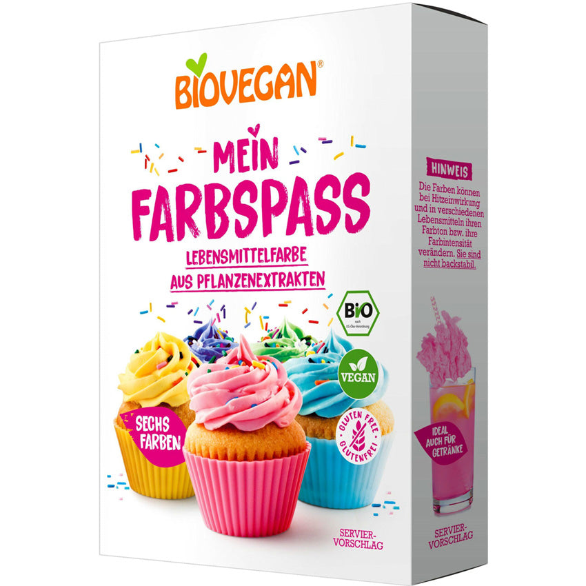 Biovegan Mein Farbspass Lebensmittelfarbe glutenfrei weizenfrei bio