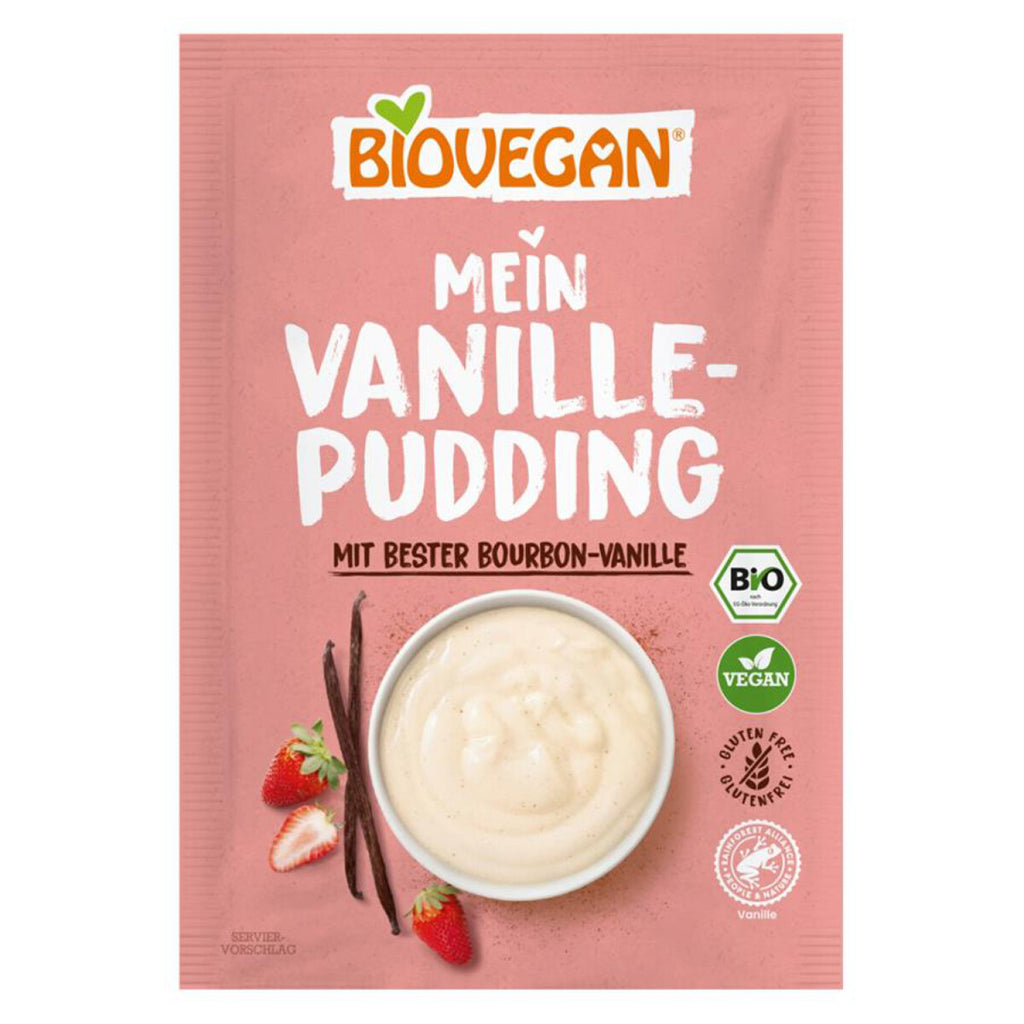 Biovegan Mein Bourbon Vanille Pudding glutenfrei bio vegan weizenfrei