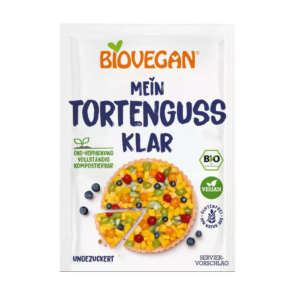 Biovegan Tortenguss klar glutenfrei weizenfrei bio vegan Backzutaten