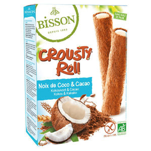 Blumenbrot Bisson Crousty Roll Kakao Kokos glutenfrei weizenfrei bio
