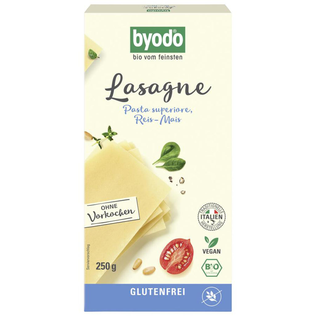 Byodo Mais Reis Lasagne Lasagneplatten glutenfrei weizenfrei bio vegan