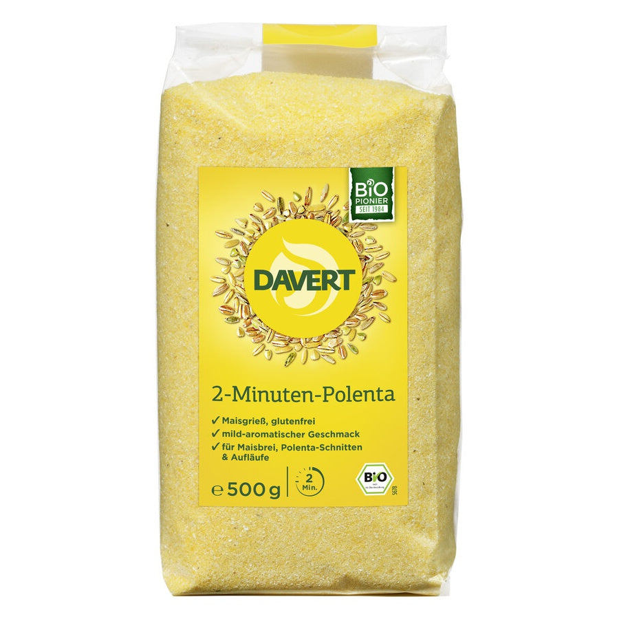 Davert Bio 2 Minuten Polenta glutenfrei vegan easyglutenfree.shop