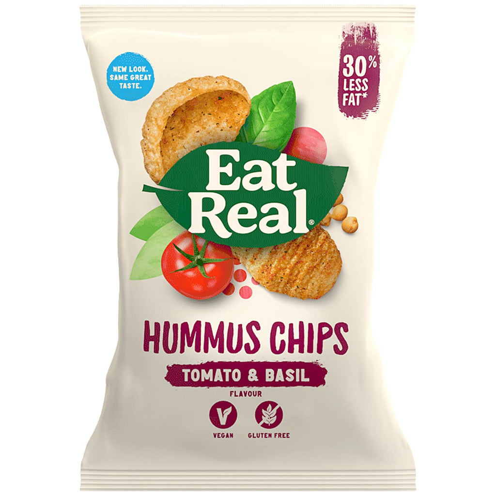 Eat Real Hummus Chips Tomate Basilikum glutenfrei vegan weizenfrei