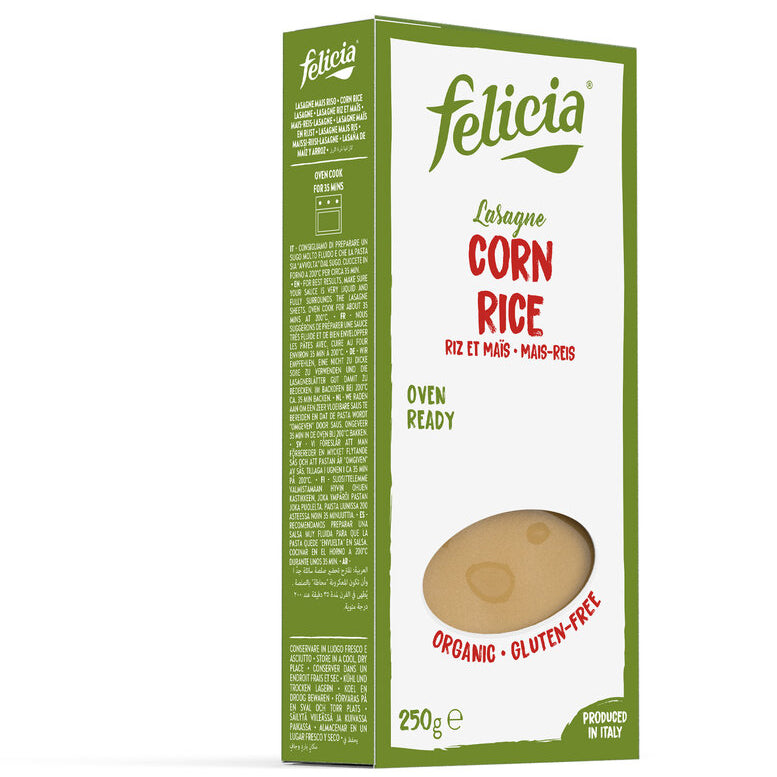 Felicia Bio Mais Reis Lasagne Pasta Lasagneplatten glutenfrei weizenfrei bio