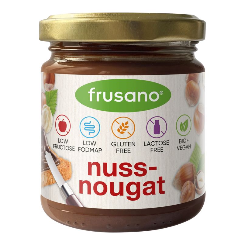 Frusano Nuss Nougat Creme glutenfrei Aufstrich laktosefrei Gourmet