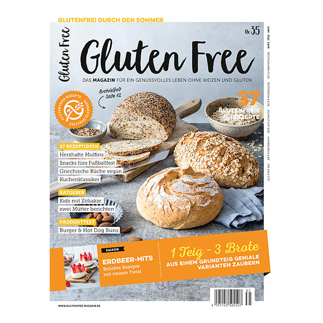 Gluten Free Magazin Ausgabe Nr. 35 glutenfrei weizenfrei Rezepte