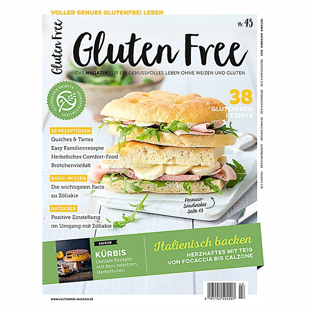 Gluten Free Magazin Ausgabe Nr. 43/2025 glutenfrei weizenfrei Rezepte 