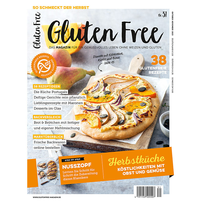 Gluten Free Magazin Ausgabe Nr. 31 glutenfrei weizenfrei Rezepte