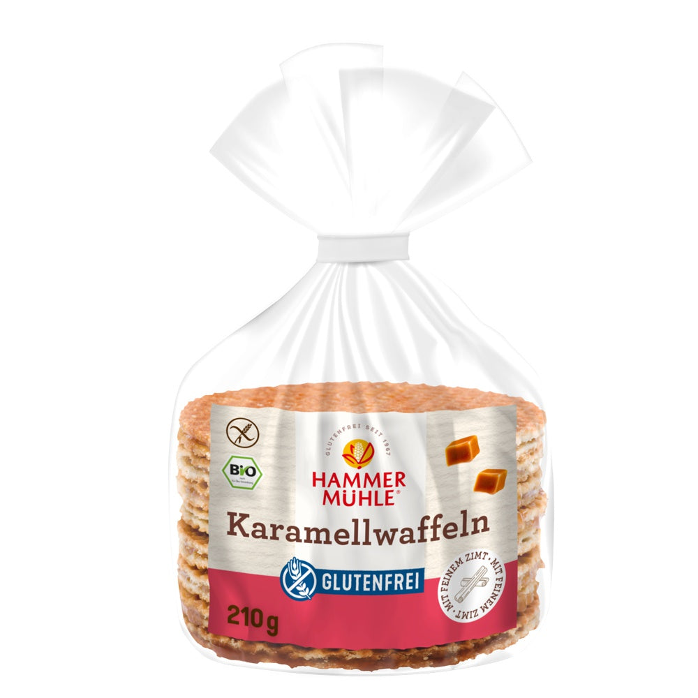 Hammermühle Karamellwaffeln Bio glutenfrei weizenfrei easy gluten free