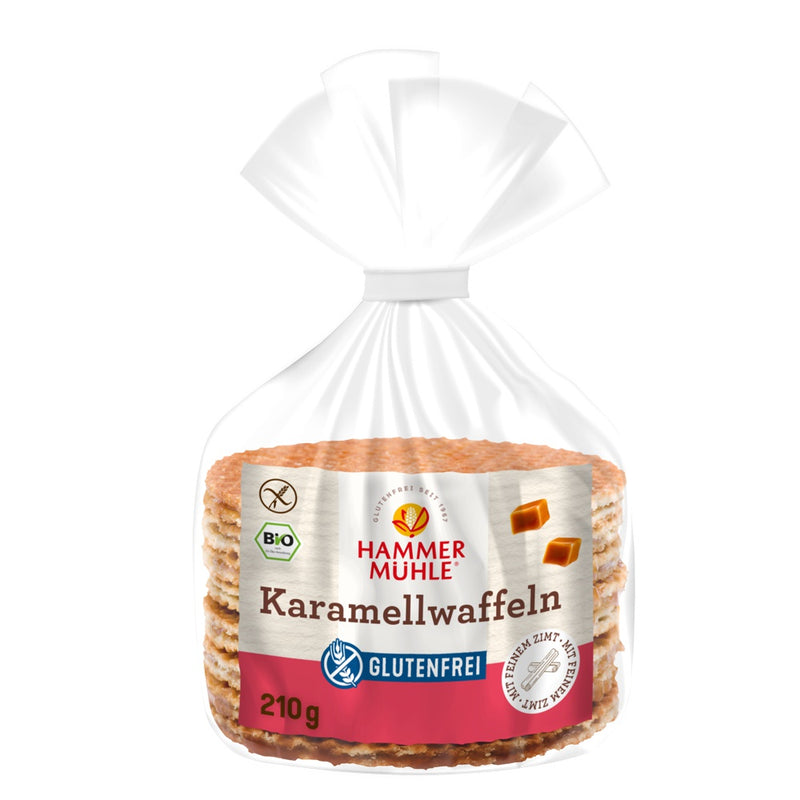 Hammermühle Karamellwaffeln Bio glutenfrei weizenfrei easy gluten free