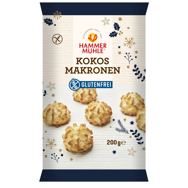 Hammermühle Kokosmakronen Kokosbusserl glutenfrei Weihnachtsbäckerei