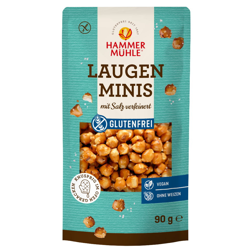 Hammermühle Laugen Minis Salzgebäck glutenfrei Laugenkugeln vegan