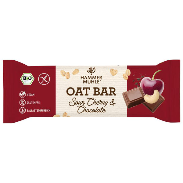 Hammermühle Oat Bar Sour Cherry & Chocolate glutenfrei Haferriegel bio