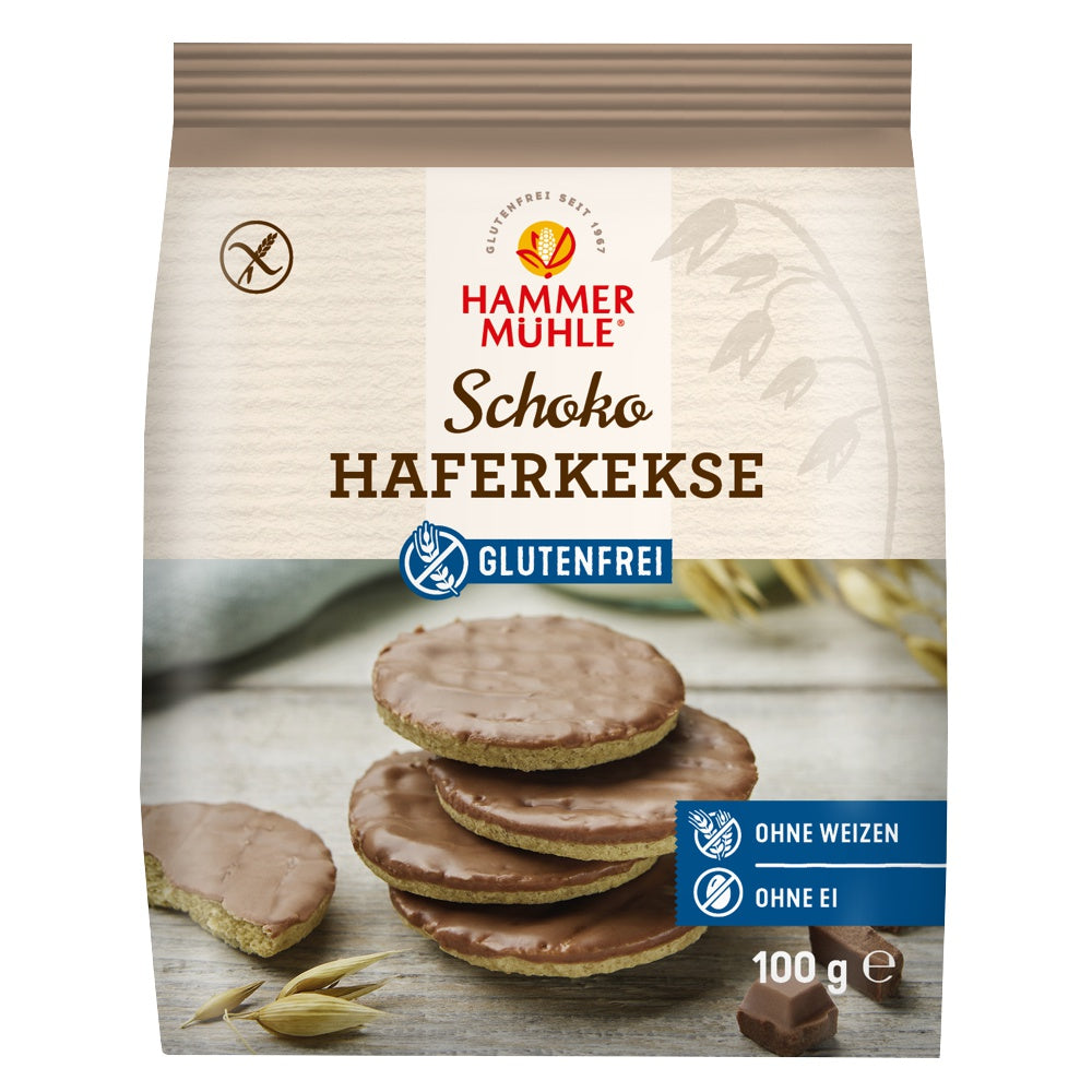 Hammermühle Hafer Schoko Kekse glutenfrei weizenfrei Zöliakie Eifrei