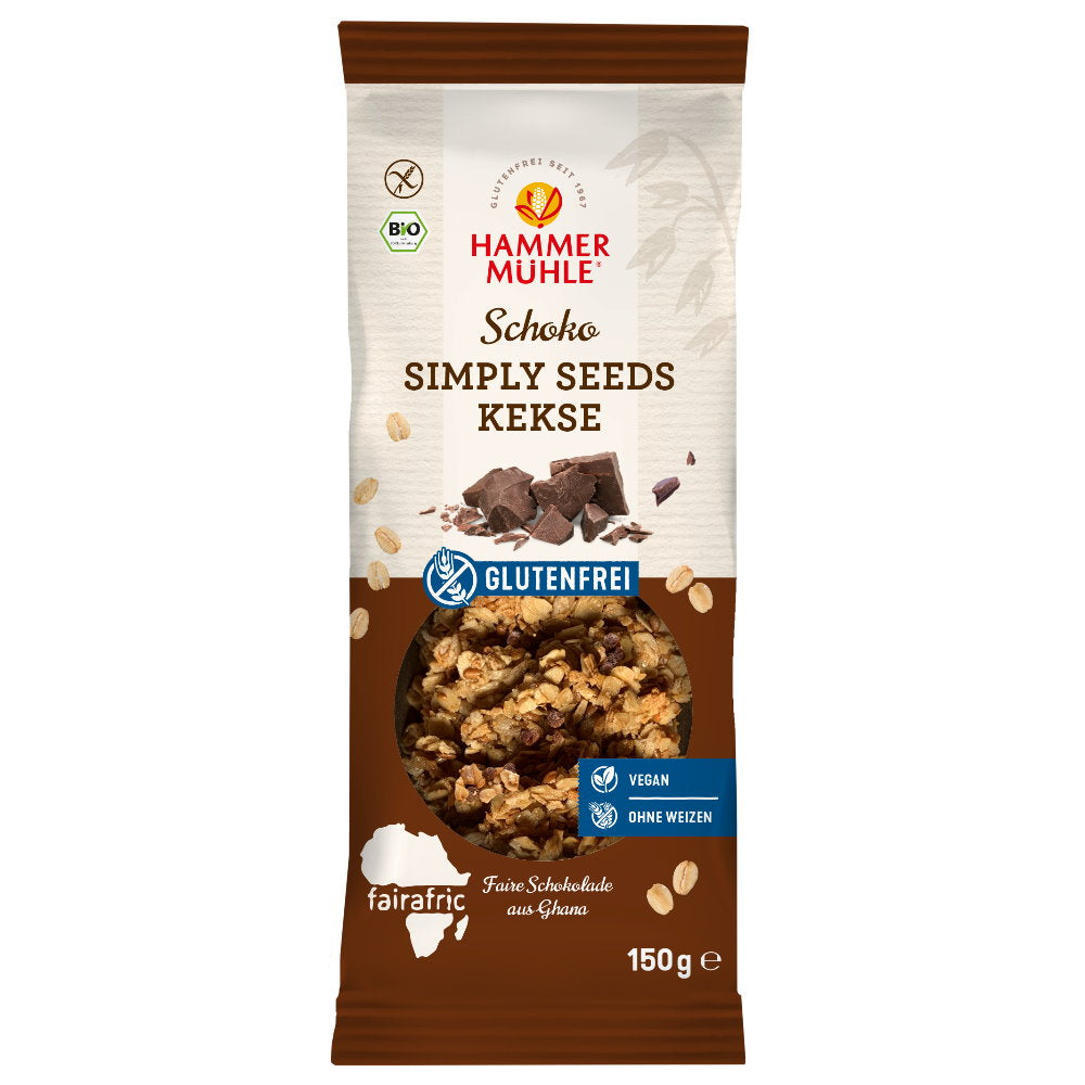 Hammermühle Simply Seeds Kekse Schoko glutenfrei weizenfrei bio vegan