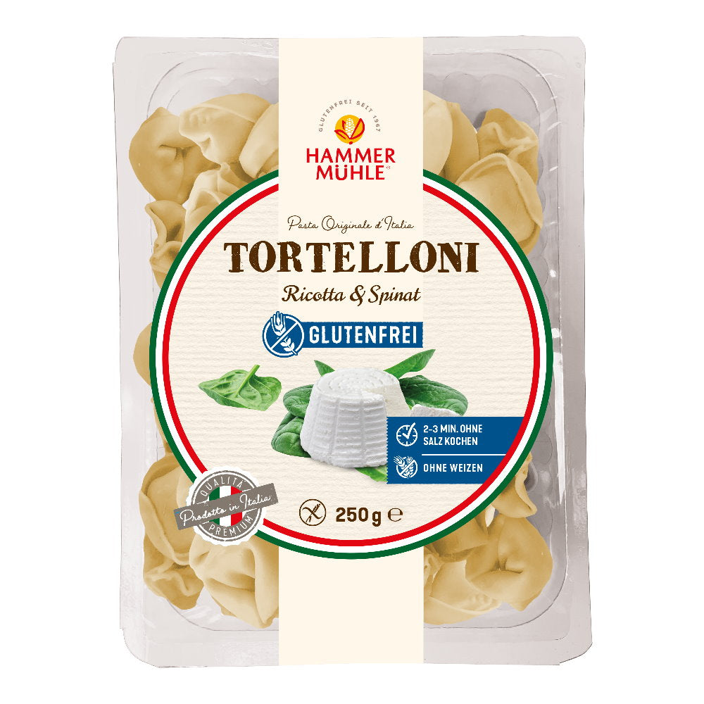 Hammermühle Tortelloni Ricotta Spinat Pasta Fertiggericht glutenfrei weizenfrei