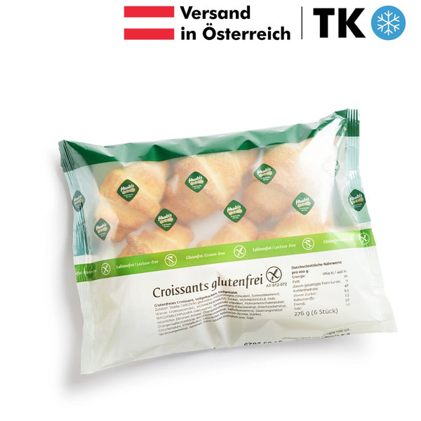 Haubis Croissants Gebäck glutenfrei laktosefrei Blätterteig Croissant