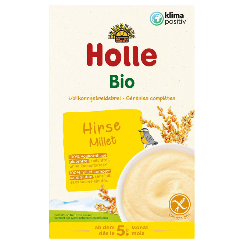 Holle Babynahrung Babybrei Vollkorn Getreidebrei Hirse glutenfrei bio