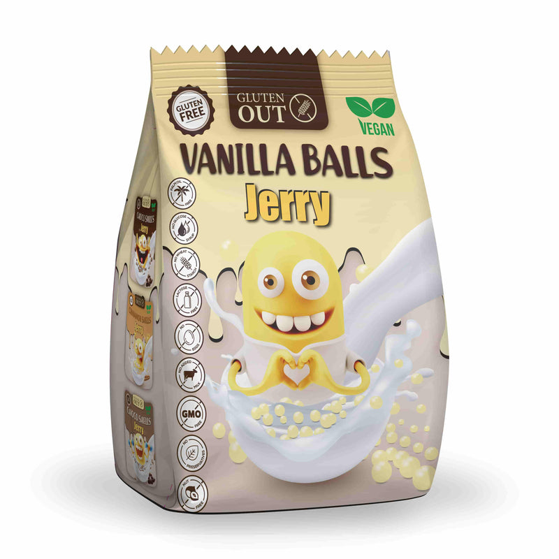 Nerano Jerry Vanilla Balls glutenfrei weizenfrei vegan Frühstück