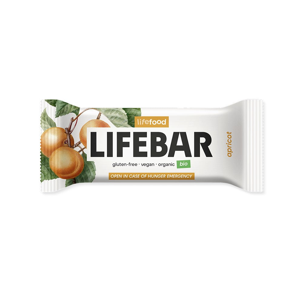 Lifefood Lifebar Aprikose Apricot Energieriegel glutenfrei weizenfrei Rohkost