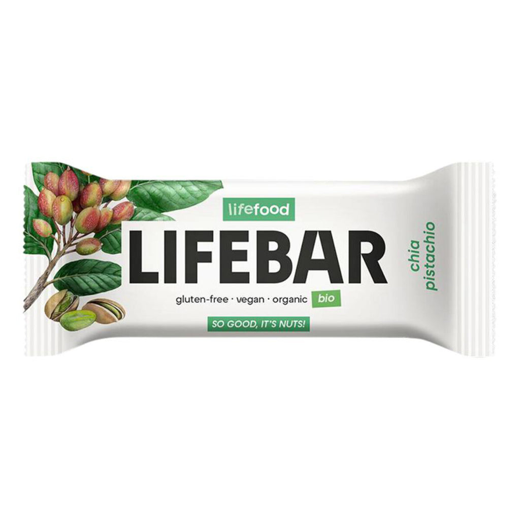 Lifefood Lifebar Superfood Chia Pistazie Riegel glutenfrei Rohkost Zöliakie