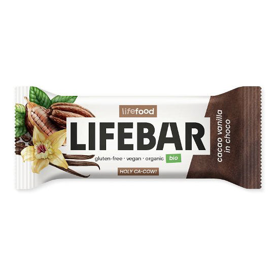 Lifefood Lifebar in Choco Kakao Vanille Riegel glutenfrei weizenfrei