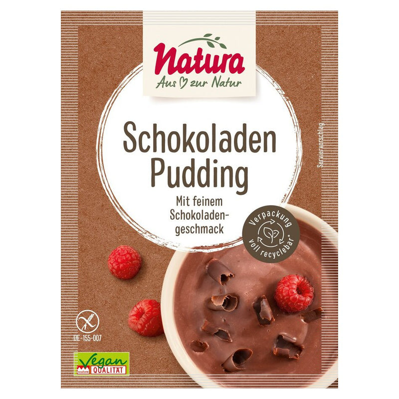 Natura Pudding Schokolade glutenfrei vegan Puddingpulver easy gluten free shop
