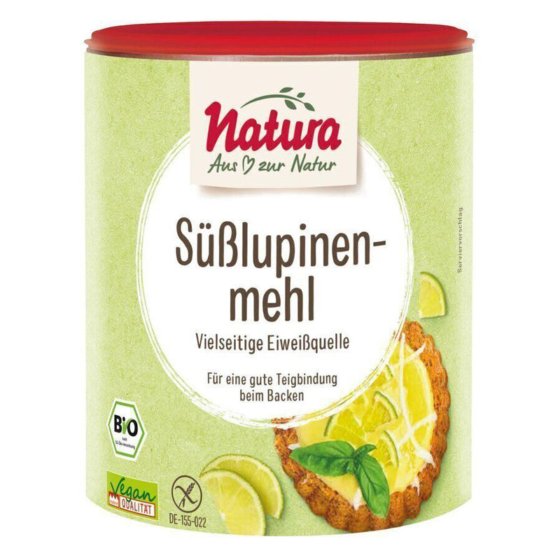 Natura Süßlupinenmehl pur glutenfrei weizenfrei bio vegan eiweiß