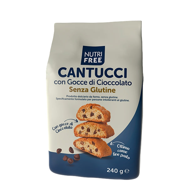 Nutri Free Cantucci Cioccolato Gebäck glutenfrei weizenfrei Zöliakie