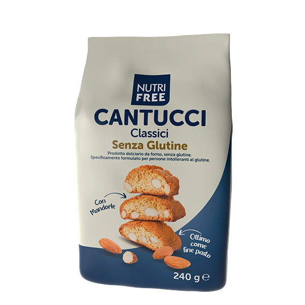 Nutri Free Cantucci Classici Mandelgebäck Kekse glutenfrei weizenfrei