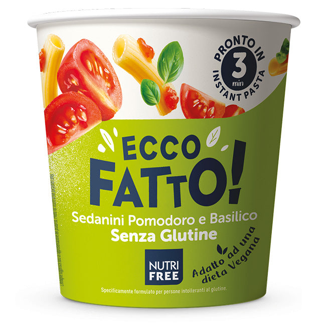 Nutri Free Ecco Fatto Sedanini Pomodoro Fertiggericht glutenfrei vegan