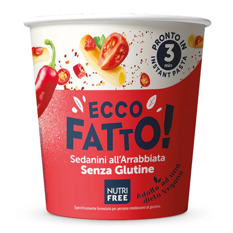 Nutri Free Ecco Fatto Sedanini Arrabbiata Fertiggericht glutenfrei