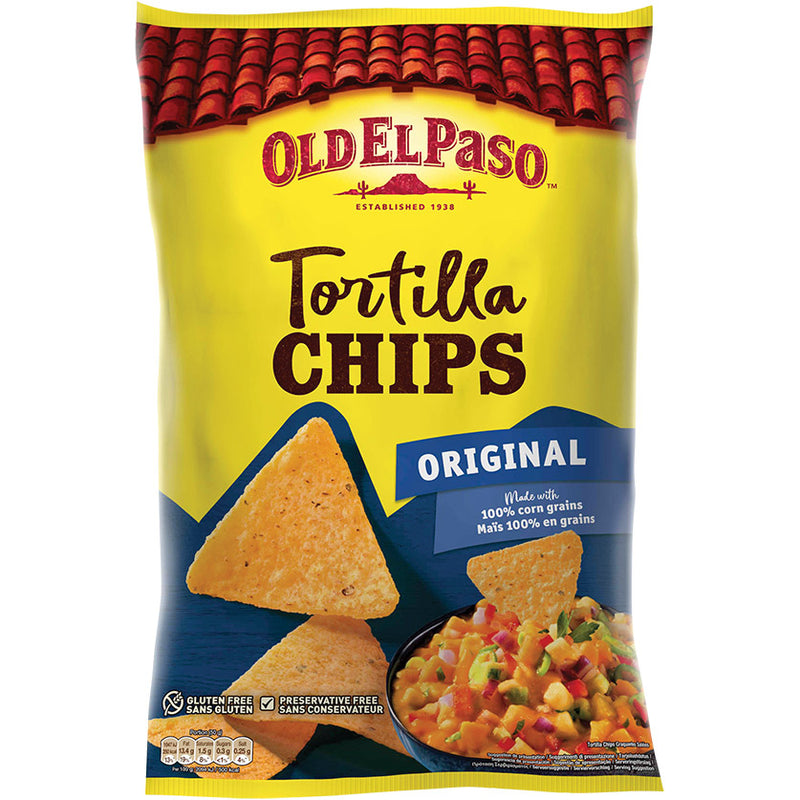 Old el Paso Tortilla Chips Original gesalzen glutenfrei Mexican Style